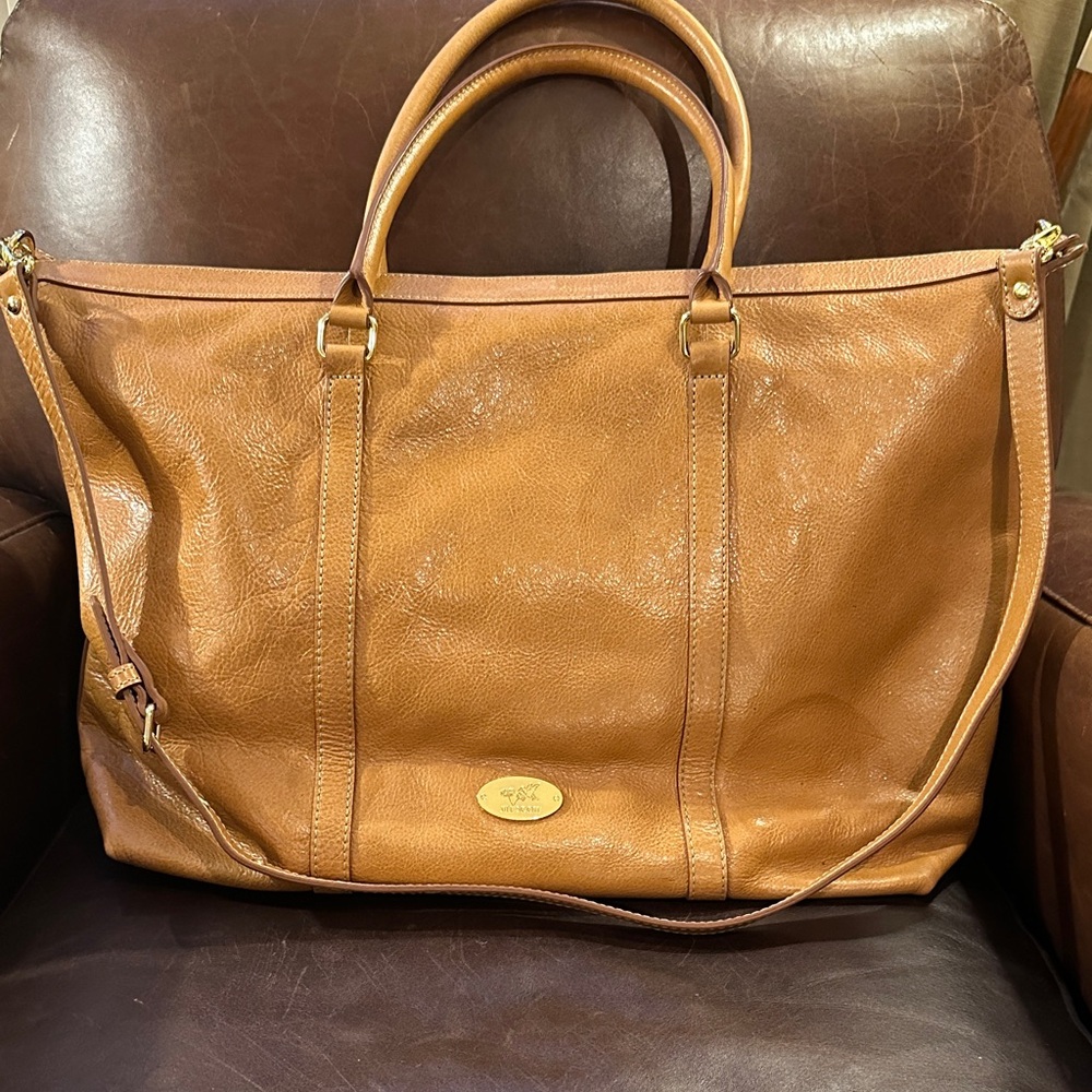 Jill Scott Classic Camel Leather Bag